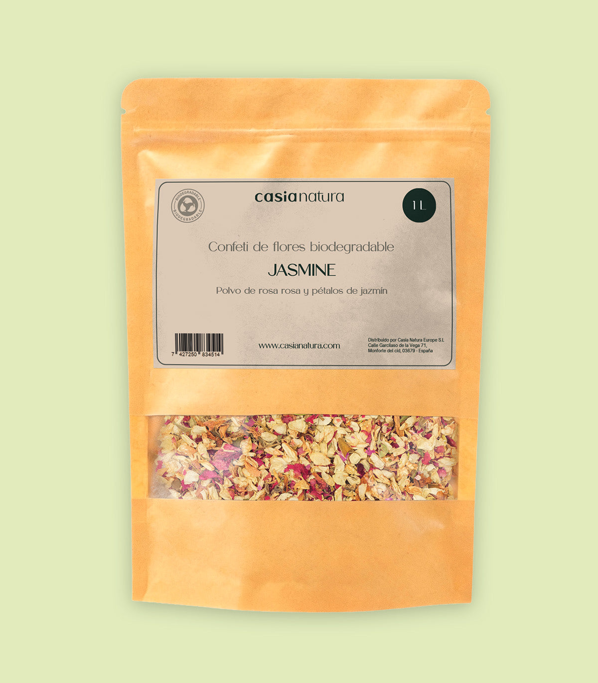 Jasmine – Confeti biodegradable de jazmín y rosa