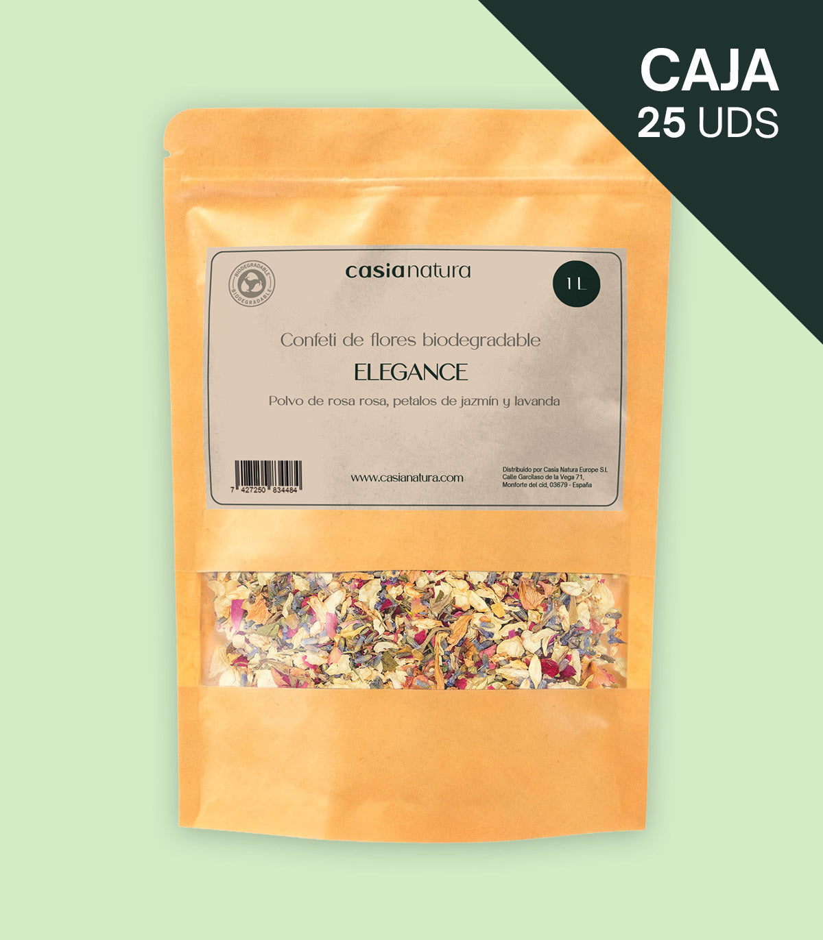 Elegance – Confeti biodegradable de lavanda y jazmín