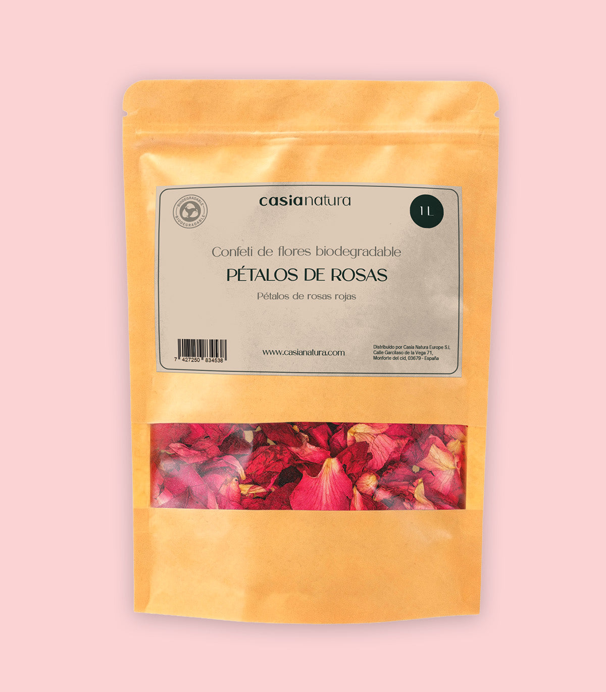 Pétalos de Rosa – Confeti biodegradable puro