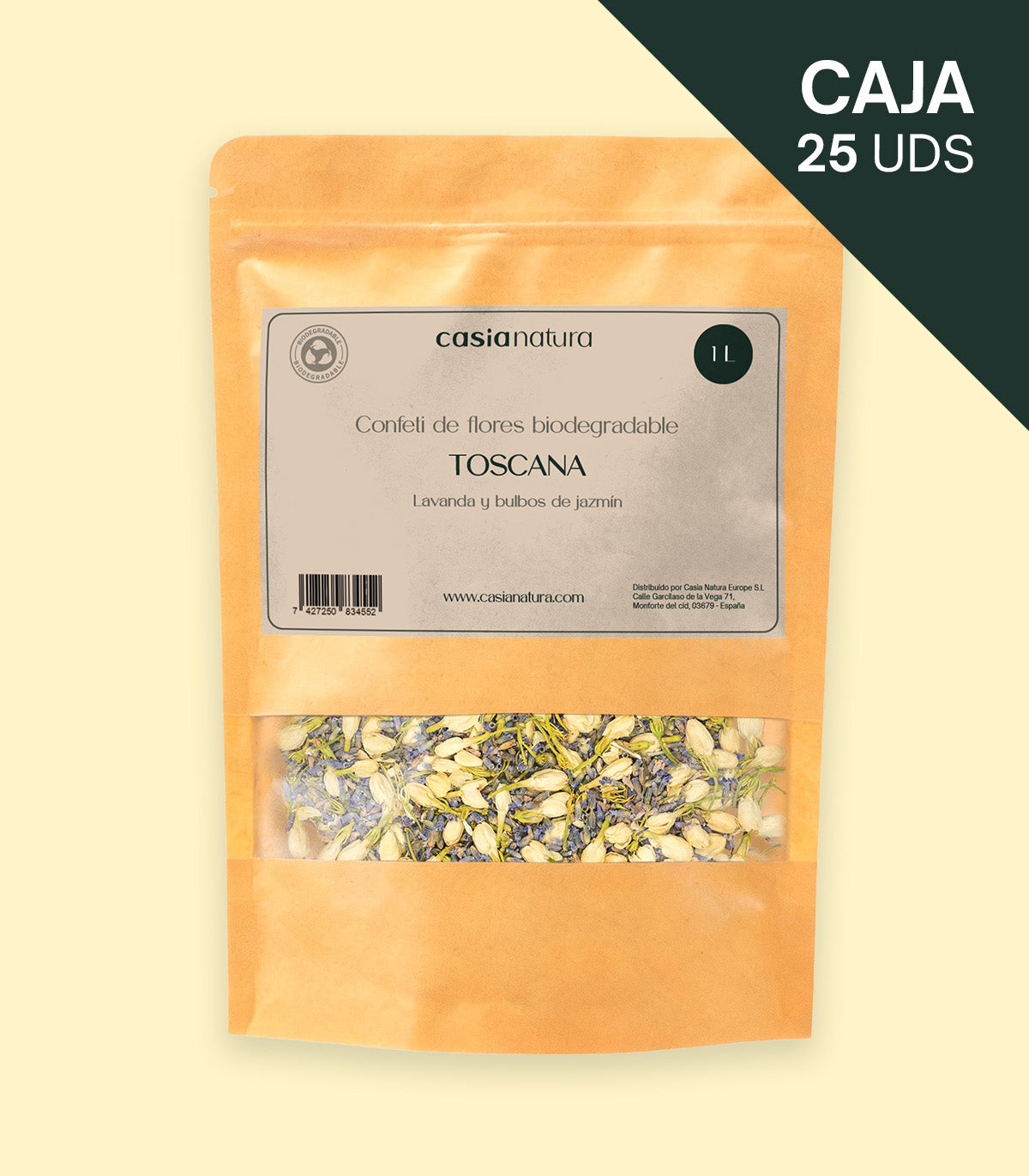 Toscana – Confeti biodegradable de jazmín y lavanda
