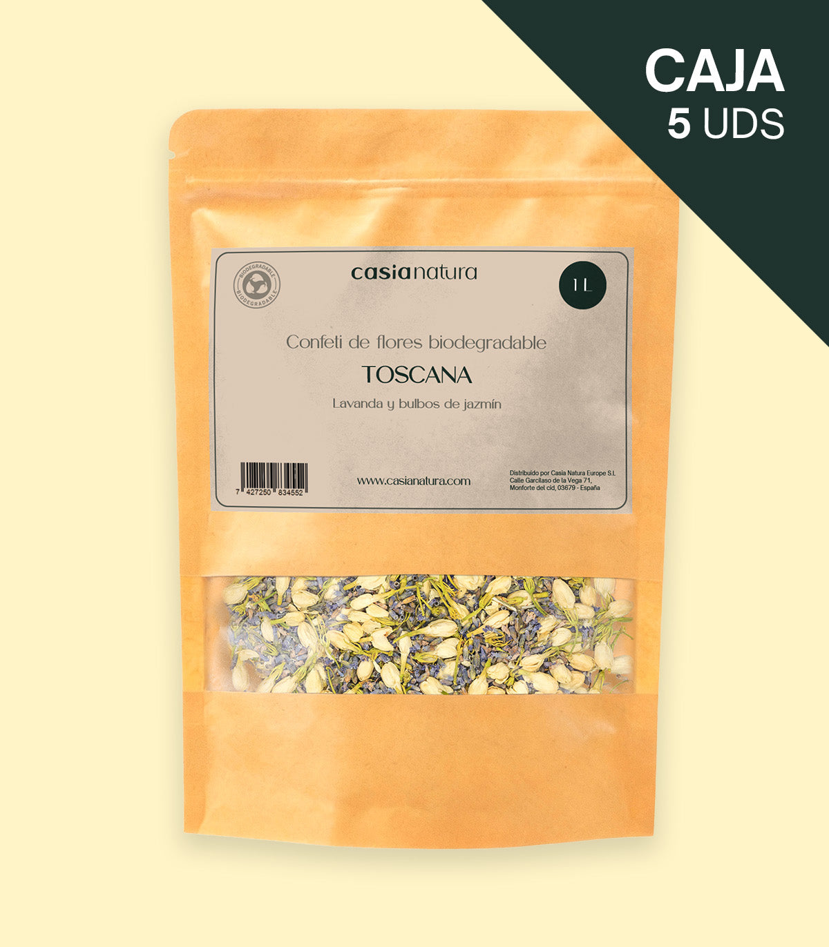 Toscana – Confeti biodegradable de jazmín y lavanda